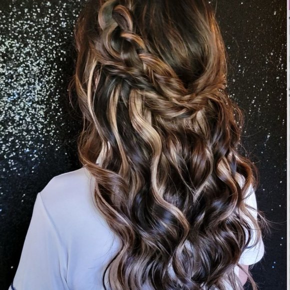 Luxy Hair Extension 16" Classic Mocha Brown Highlights Clip-Ins - (140g)